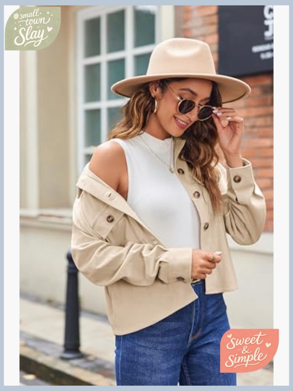 Cropped Corduroy Shacket Button Down Long Sleeve Jacket Top Fall Layering - Picture 4 of 7